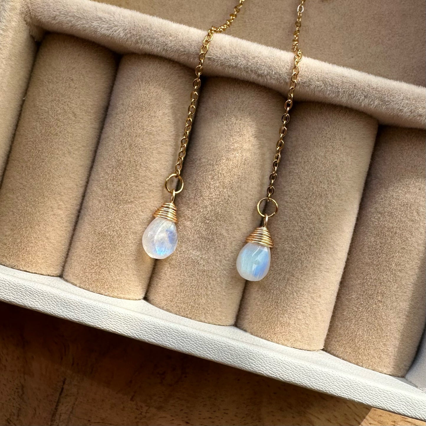 Rainbow Moonstone EARRINGS