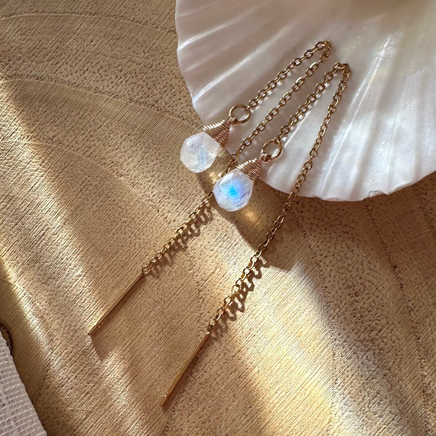 Rainbow Moonstone EARRINGS