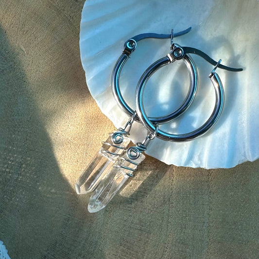 Quartz EARRINGS