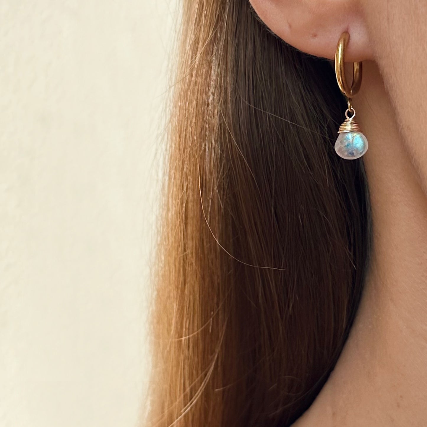 Rainbow Moonstone EARRINGS