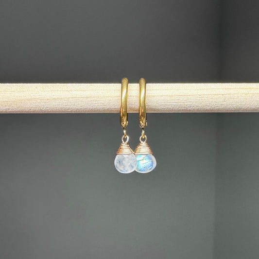 Rainbow Moonstone EARRINGS