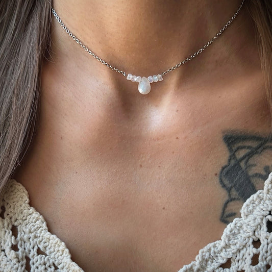 Rainbow Moonstone CHOKER