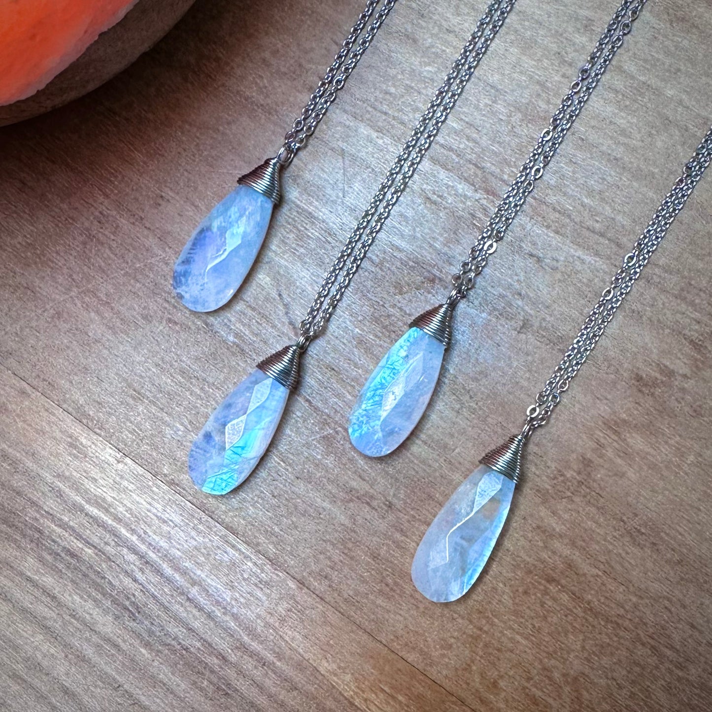 Rainbow Moonstone Necklace