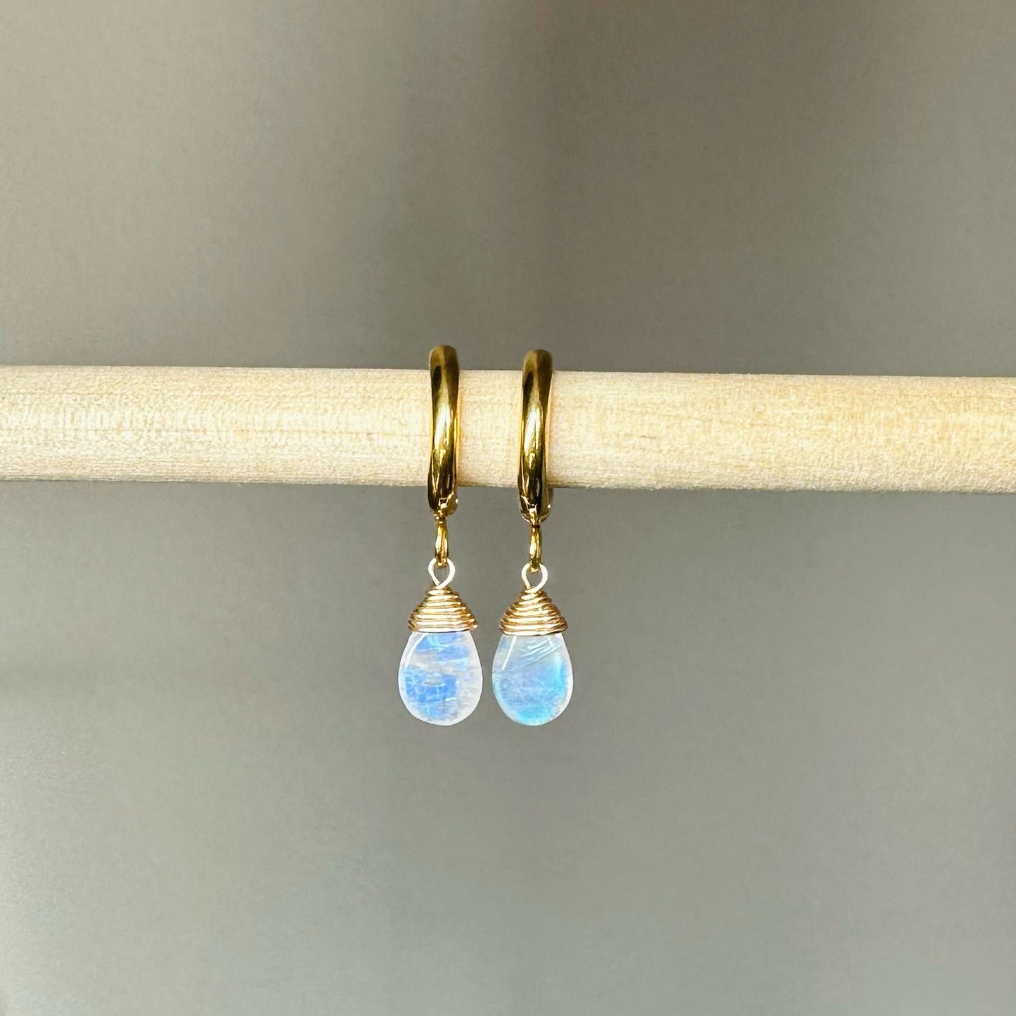Rainbow Moonstone EARRINGS