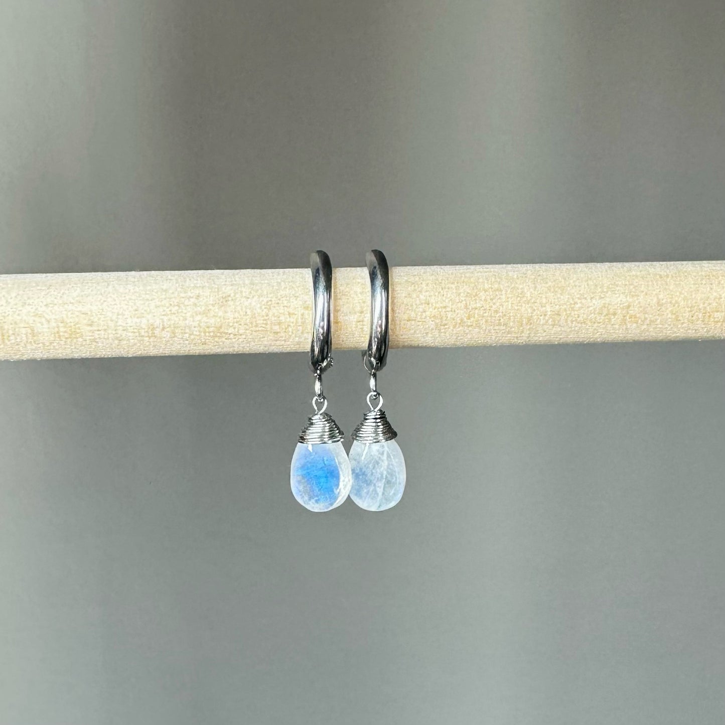 Rainbow Moonstone EARRINGS
