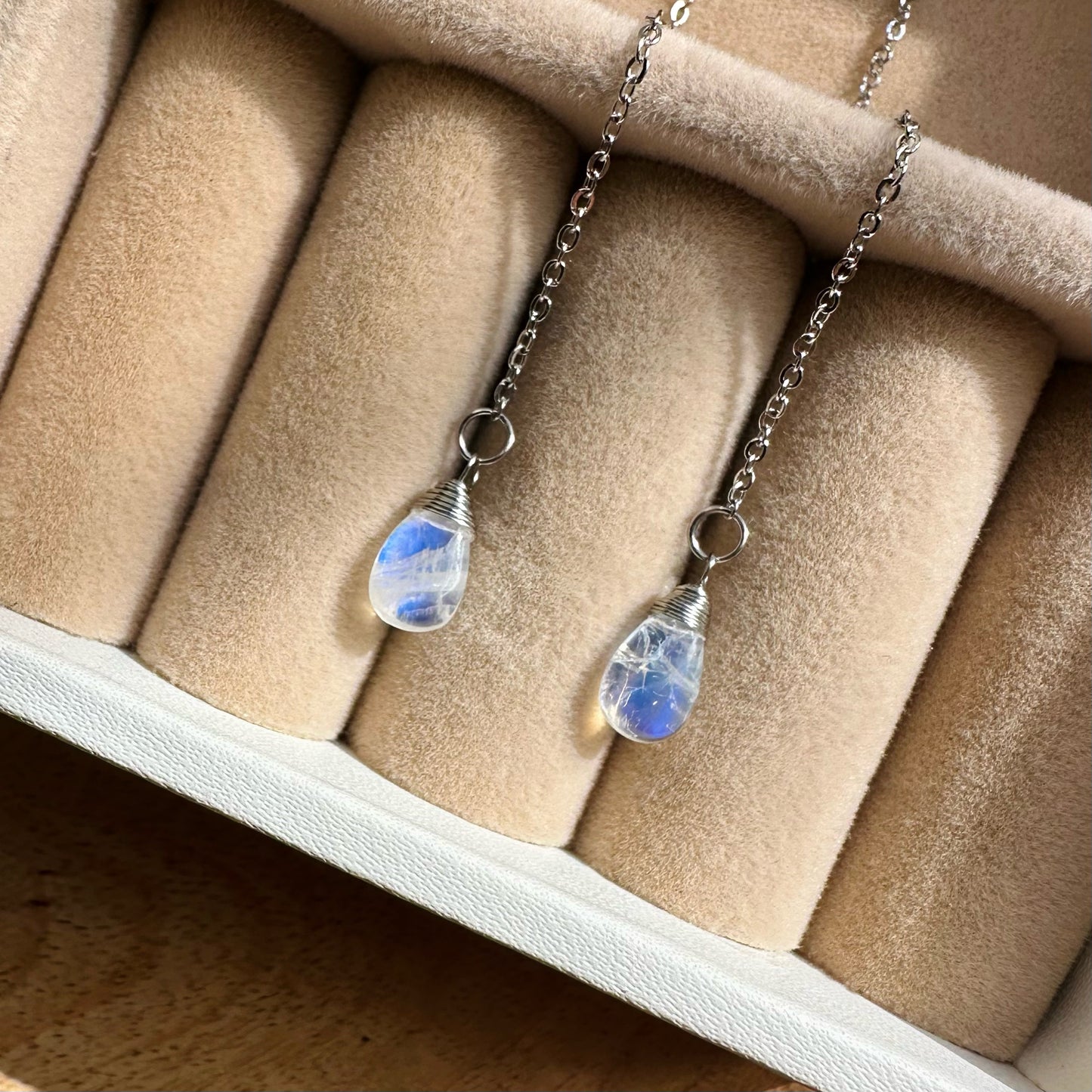 Rainbow Moonstone EARRINGS