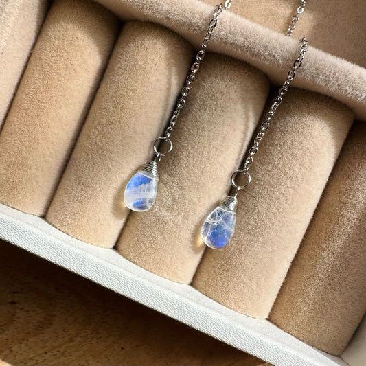 Rainbow Moonstone EARRINGS