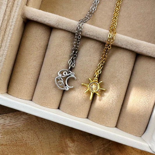 Sun and moon NECKLACES