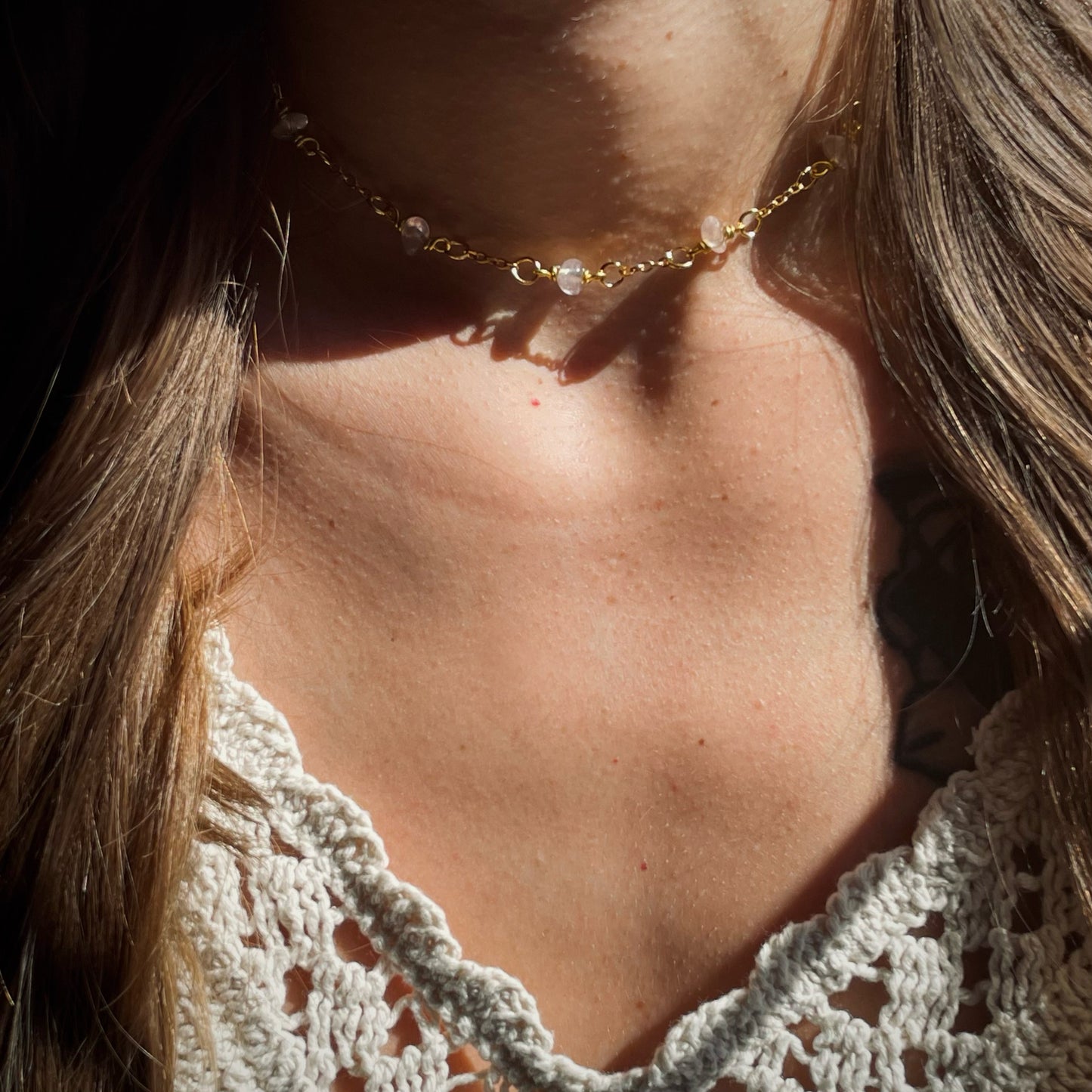 Rose Quartz CHOKER